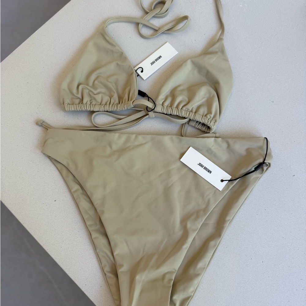 Joah Brown Tan Bikini Minimalist Swimwear